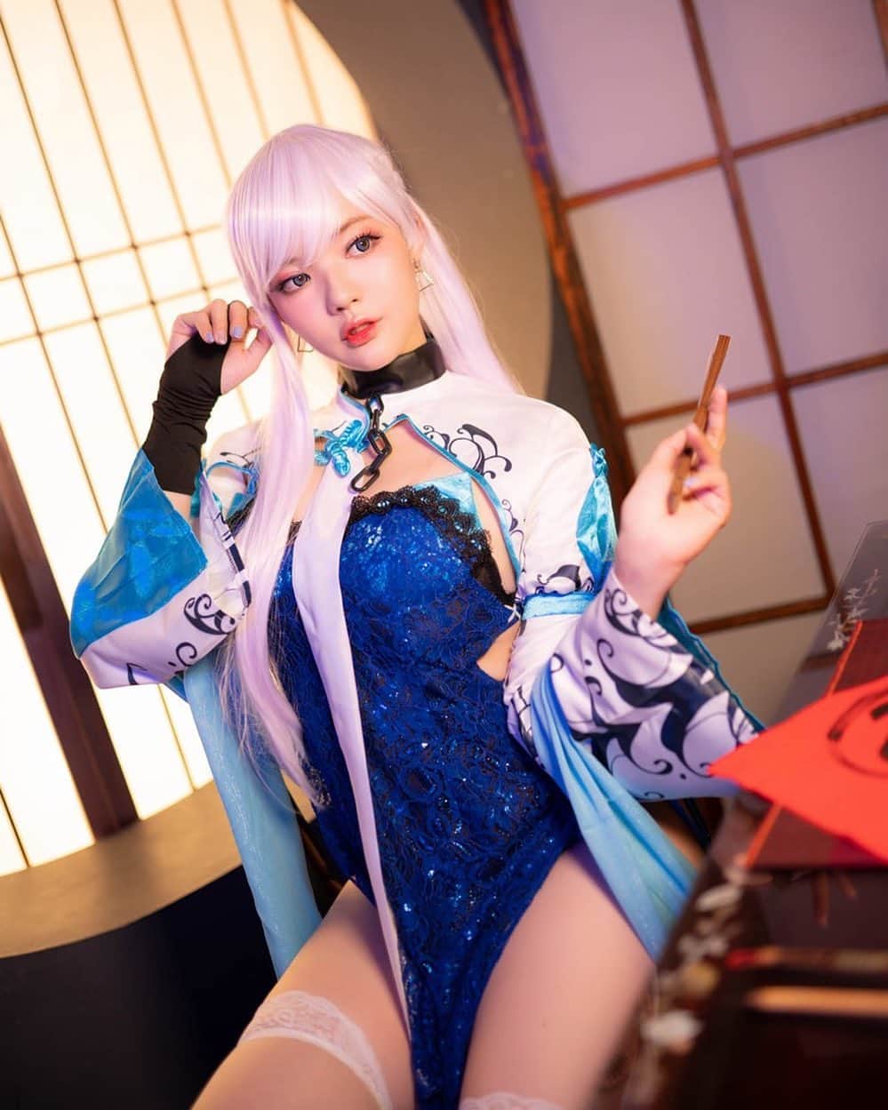 YingTzeさんのインスタグラム写真 - (YingTzeInstagram)「“ Do you have any orders , Commander ? “ HMS Belfast Iridescent Rosa ver.  _ Today is the last day of Chinese New Year ~ so here is a proper qipao photo ! 😂 How’s your Chinese New Year ? I spent mine streaming most of the time but I did manage to visit my friend’s house , eat and watched some movies together. ❤️ _ HMS Belfast Qipao will be available as Patreon Reward in Feb 2020. ▶️ www.patreon.com/yingtze _ 📸 @kenn_tee  Studio @studio14ss  #blessed #azurlane #azurlanegame #azurlanecosplay #hmsbelfast #qipao #cosplaygirls」2月8日 16時27分 - yingtze