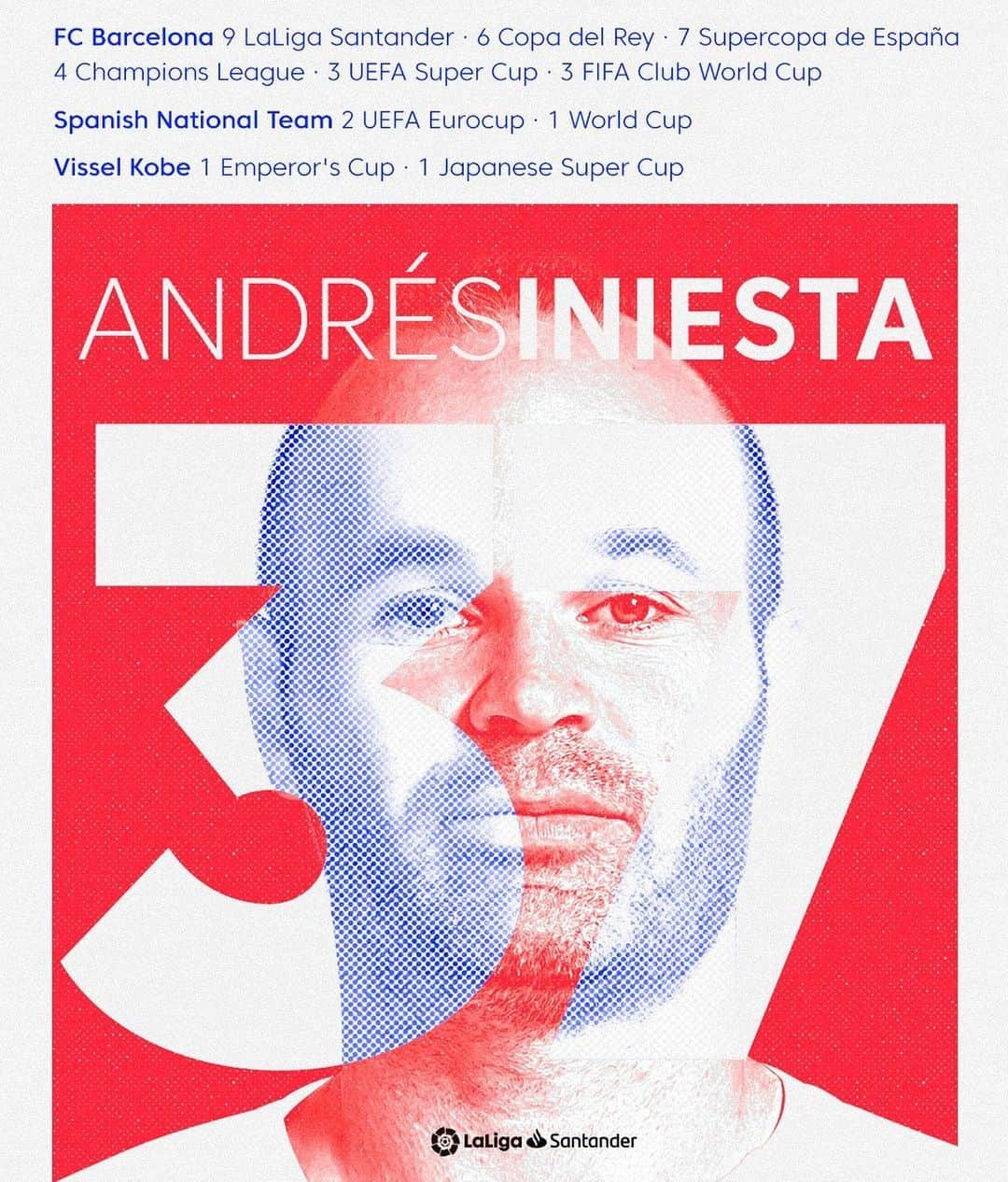 LFPさんのインスタグラム写真 - (LFPInstagram)「🌟 True LEGEND 🌟 Congratulations, @andresiniesta8! 🔝👏 • 🌟 Eres LEYENDA 🌟 ¡Enhorabuena, #Iniesta! 🔝👏 • #LaLiga #LaLigaSantander #LaLigaHistory #Legend #Football」2月8日 21時47分 - laliga