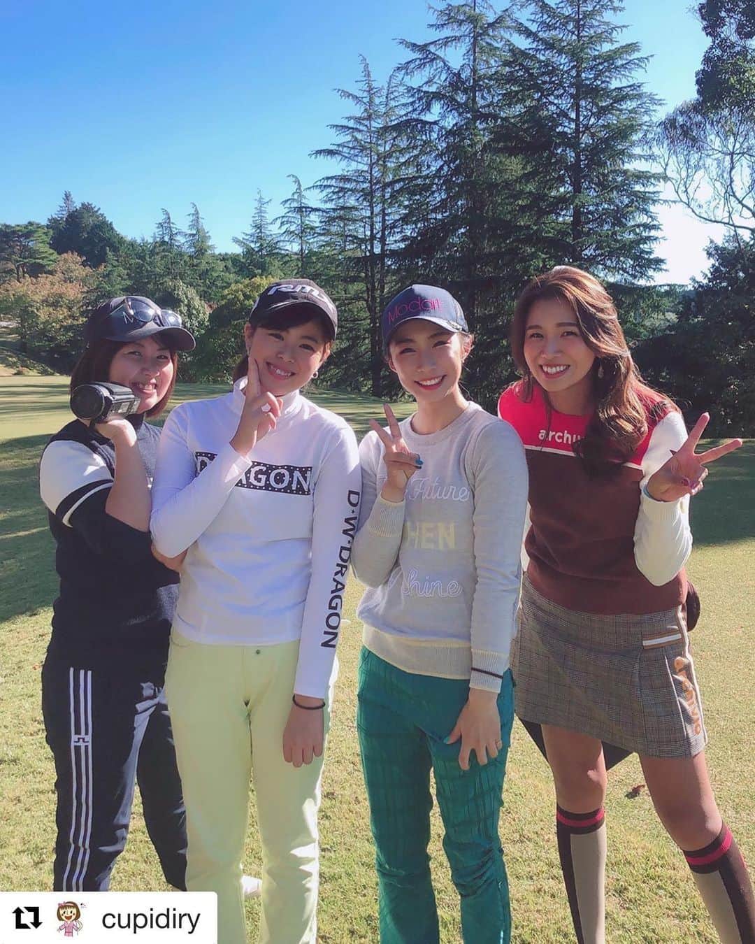 稲葉七海のインスタグラム：「💓💓💓💓💓 ・ #Repost @cupidiry with @get_repost ・・・ 白金台女子ゴルフ部⛳️ @shirojo.golf  撮影の一コマ。 本日 youtube始まりました😊 是非是非登録お願いします🥺✨✨ * * #白金台女子ゴルフ部 #白女  #番組  #ゴルフ女子  #撮影の一コマ #ゴルフ日和 #youtube #登録お願いします #ジェイリンドバーグ  #アルチビオ #ダンスウィズドラゴン  #強かわ #篠崎愛 #稲葉七海 #サブちゃん #モダート」