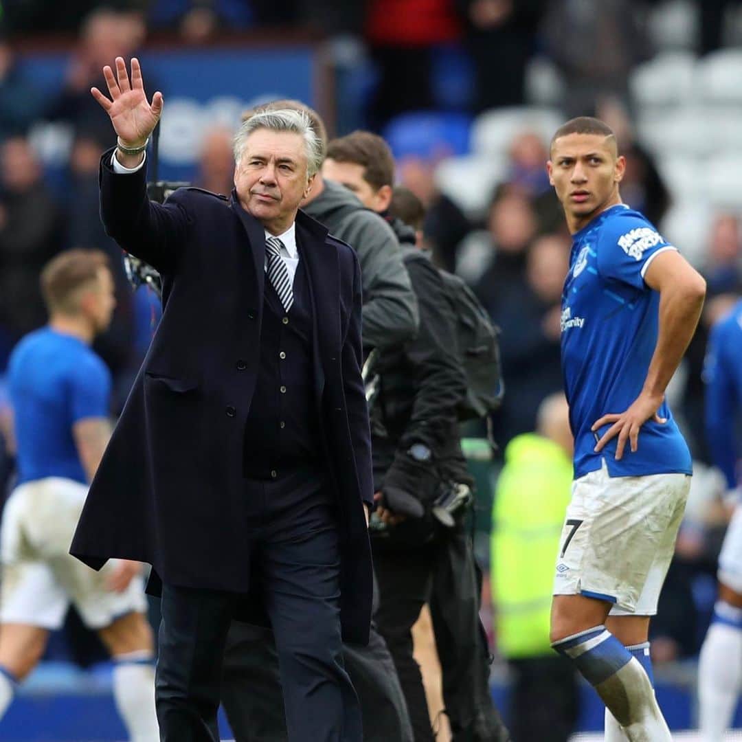 カルロ・アンチェロッティのインスタグラム：「Fantastic victory and three important points before our short break. Let’s come back strong! #coyb」