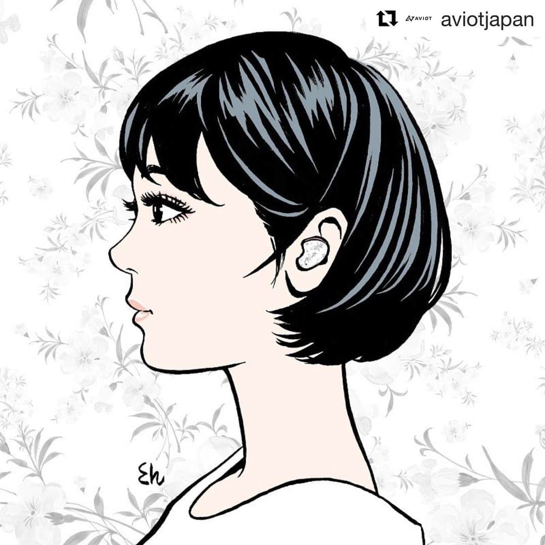 江口寿史のインスタグラム：「#Repost @aviotjapan with @get_repost ・・・ 【TE-D01i 好評ご予約受付中！】 ブランド初の女性向け完全ワイヤレスイヤホン「TE-D01i」は公式ストア、正規取扱店で好評ご予約受付中❣️ フェイスカバーが交換できる可愛いデザインや女性のための使いやすい形状、付属のポーチにまでこだわった魅力が詰まったイヤホン☺️✨ なんと、パッケージは #江口寿史 先生の書き下ろし限定デザイン！ Pink / Mint Green / Snow White のそれぞれで別のイラストになっています  ぜひ、発売後は店頭でも直接手にとって確認してみてください🤲  #aviot #ワイヤレス #マカロンイヤホン #もう絡まない恋もシゴトも」