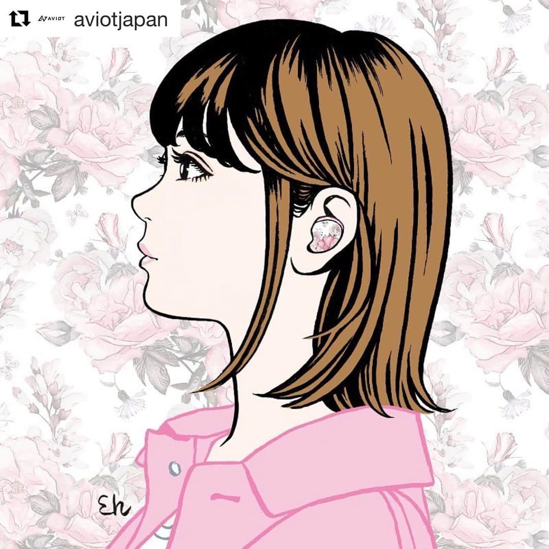江口寿史のインスタグラム：「#Repost @aviotjapan with @get_repost ・・・ 【TE-D01i 好評ご予約受付中！】 ブランド初の女性向け完全ワイヤレスイヤホン「TE-D01i」は公式ストア、正規取扱店で好評ご予約受付中❣️ フェイスカバーが交換できる可愛いデザインや女性のための使いやすい形状、付属のポーチにまでこだわった魅力が詰まったイヤホン☺️✨ なんと、パッケージは #江口寿史 先生の書き下ろし限定デザイン！ Pink / Mint Green / Snow White のそれぞれで別のイラストになっています  ぜひ、発売後は店頭でも直接手にとって確認してみてください🤲  #aviot #ワイヤレス #マカロンイヤホン #もう絡まない恋もシゴトも」