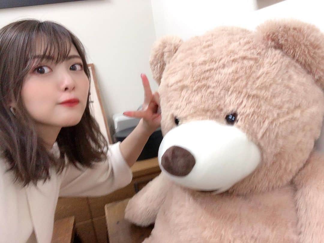比良祐里のインスタグラム：「モーメント撮影会@名古屋、来てくれた皆さんありがとうございました💓お誕生日のお祝いも嬉しかった🥺. 当日入りでトンボ帰りだからまたゆっくり名古屋行きたいなー＼(　´ω`　)／ . #肉の日 の今日。夜ご飯何のお肉食べよかね🤤 . #モーメント撮影会 #モデル #クマたん🐻」