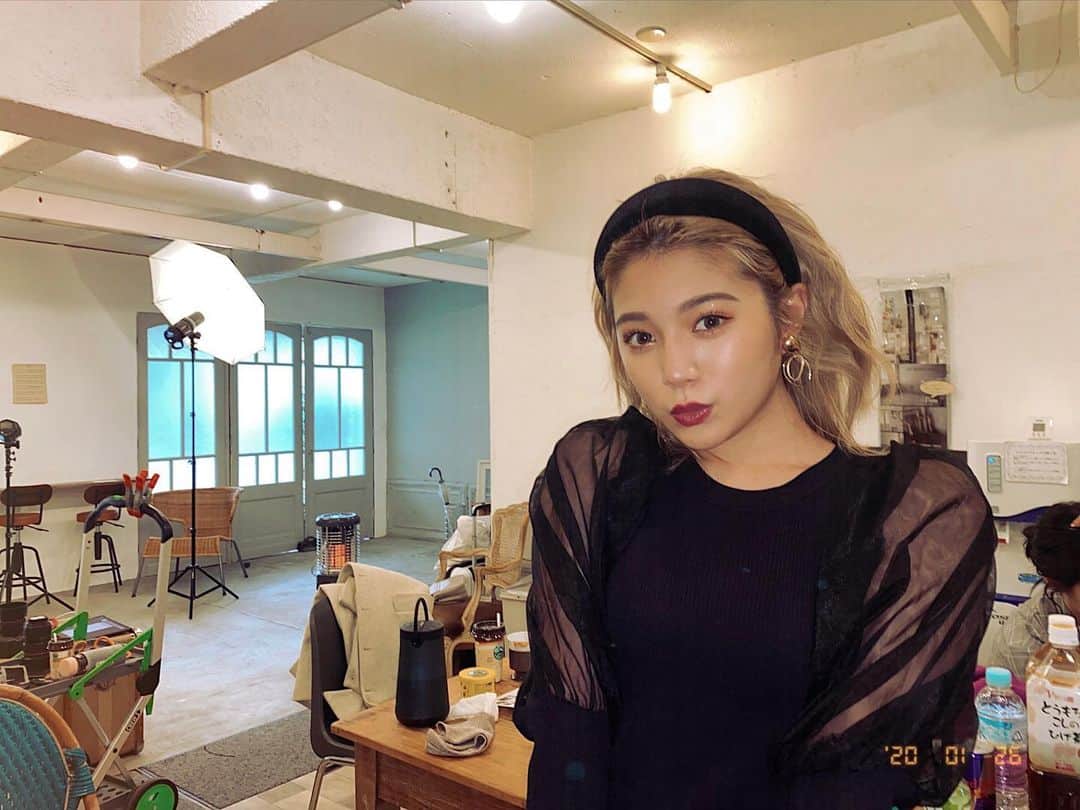 浪花ほのかのインスタグラム：「撮影の時に撮ってもらったの😍」
