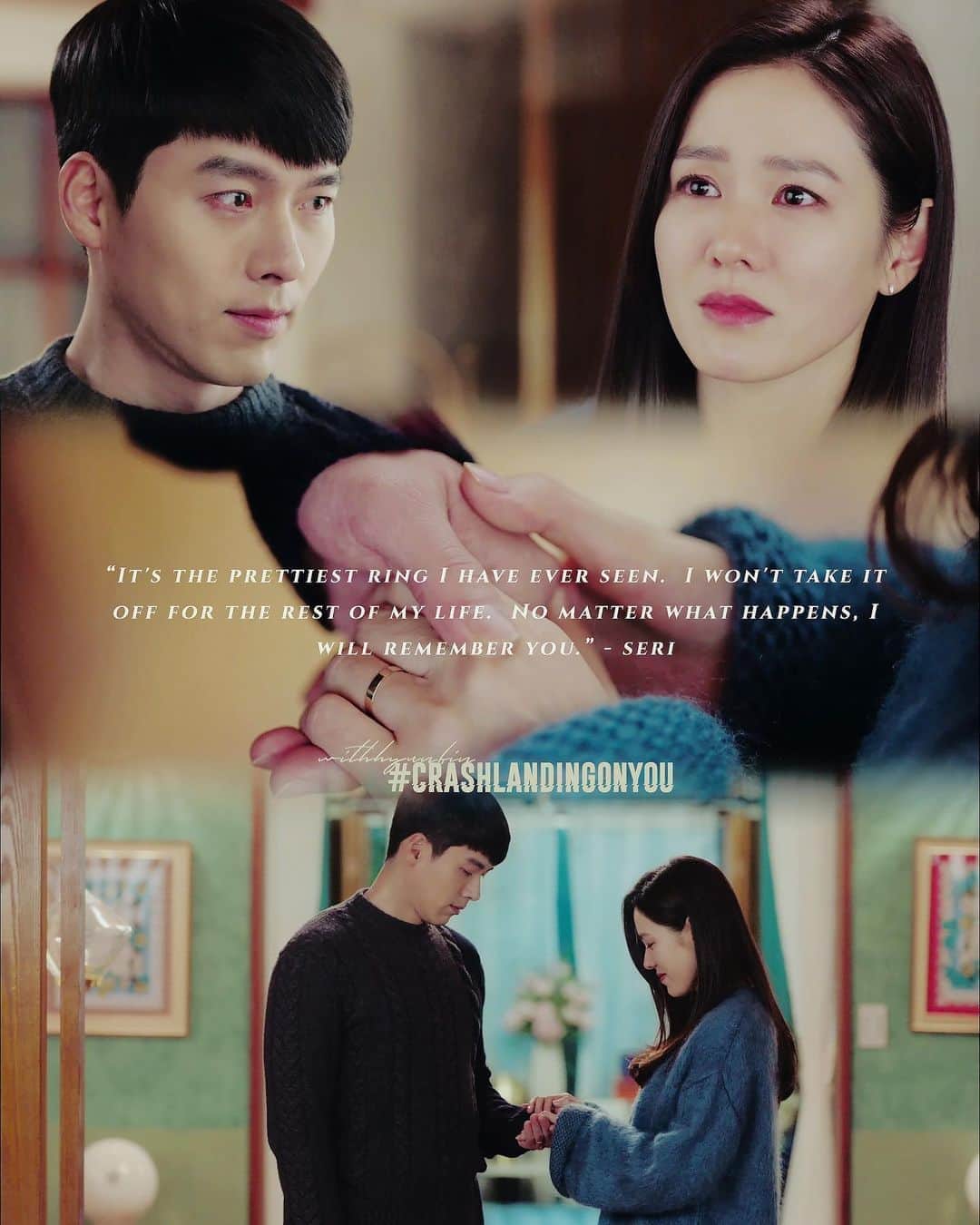 ヒョンビンのインスタグラム：「💍 —— #crashlandingonyou #사랑의불시착 #hyunbin #현빈 #ヒョンビン #玄彬 #sonyejin #손예진」