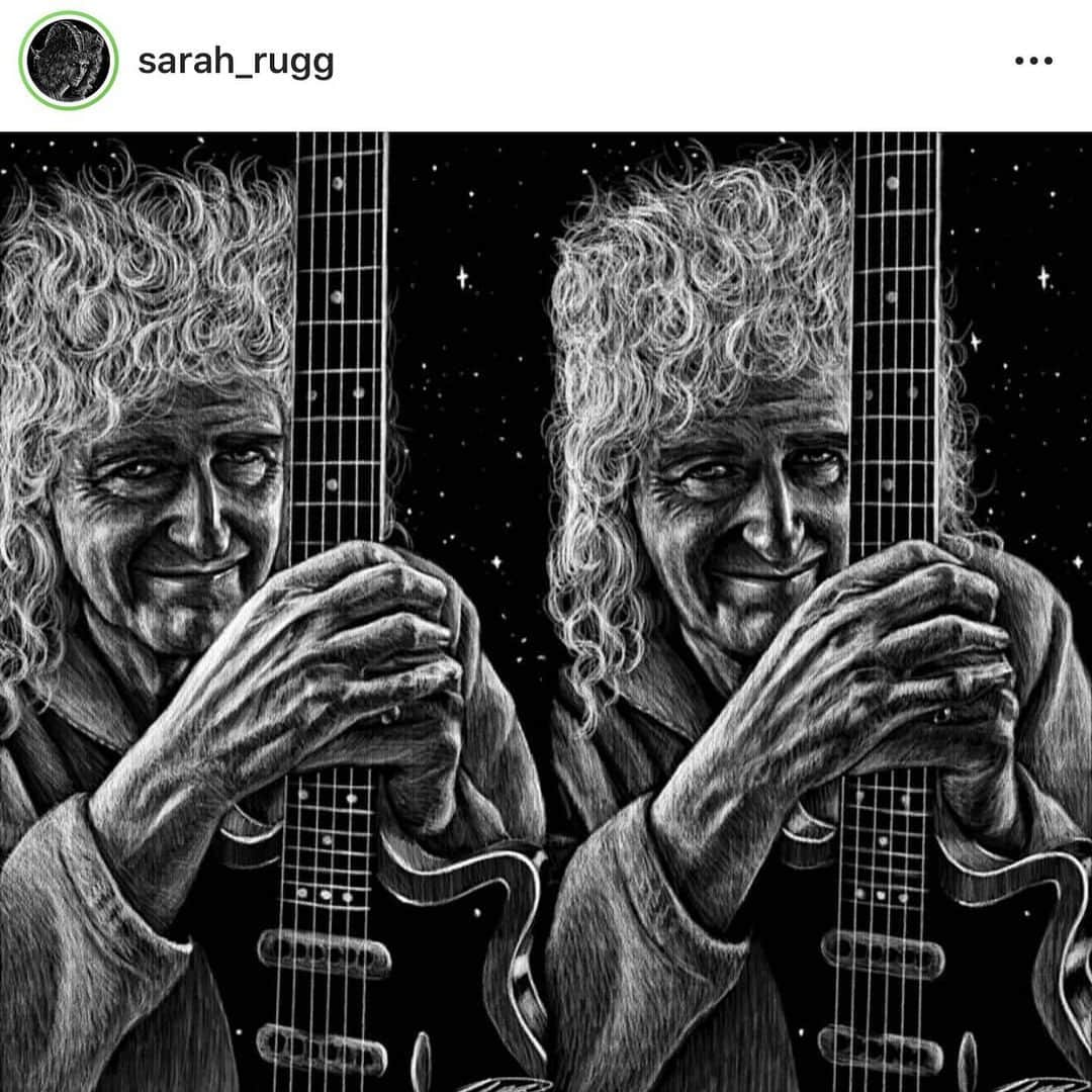 ブライアン・メイさんのインスタグラム写真 - (ブライアン・メイInstagram)「And talking of stereoscopic genius ... @sarah_rugg has created this astounding 3-D portrait, among others - and I just had to share.  There should be no discussion about perfection or imperfection here - this is a true stereoscopic work of art.  The great Salvador Dali attempted similar works, but the list of artists who understand stereoscopy well enough, and also have the skills to create in this medium, is VERY short.  I take my hat off to you Sarah. Your subject wins no prizes here - but you do !!! Thanks for this great compliment - and more power to ya !  Enjoy, folks !!! #parallelview #stereophotography #stereoimage #stereophoto #stereopair #owlfriendly #stereoscopy #stereopicture #stereopic #stereoview #3dimage #stereorealist #stereoscopic #teamstereoscopy #londonstereoscopiccompany #queenwillrock #brianmayqueen —- Bri」2月9日 20時38分 - brianmayforreal