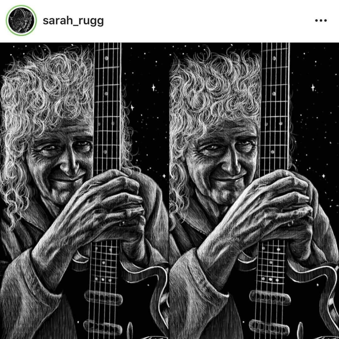 ブライアン・メイさんのインスタグラム写真 - (ブライアン・メイInstagram)「And talking of stereoscopic genius ... @sarah_rugg has created this astounding 3-D portrait, among others - and I just had to share.  There should be no discussion about perfection or imperfection here - this is a true stereoscopic work of art.  The great Salvador Dali attempted similar works, but the list of artists who understand stereoscopy well enough, and also have the skills to create in this medium, is VERY short.  I take my hat off to you Sarah. Your subject wins no prizes here - but you do !!! Thanks for this great compliment - and more power to ya !  Enjoy, folks !!! #parallelview #stereophotography #stereoimage #stereophoto #stereopair #owlfriendly #stereoscopy #stereopicture #stereopic #stereoview #3dimage #stereorealist #stereoscopic #teamstereoscopy #londonstereoscopiccompany #queenwillrock #brianmayqueen —- Bri」2月9日 20時38分 - brianmayforreal