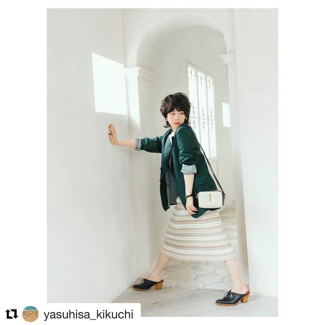 のインスタグラム：「#Repost @yasuhisa_kikuchi with @get_repost ・・・ @steady_tkj  model: @mitsuki_takahata  hair&makeup: @chigirakeiko  styling: @norikosugimoto  photo: @yasuhisa_kikuchi  #高畑充希 #steady #菊地泰久 #yasuhisakikuchi #beauty #makeup #fashion #portrait #photography #photographer」