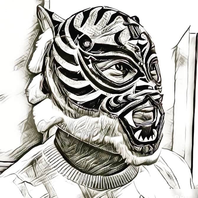 タイガーマスクさんのインスタグラム写真 タイガーマスクinstagram このてのアプリ 本当に大好き 何時間やっても飽きない これは プロレススーパースター列伝風だな タイガーマスク Tigermask Njpw 似顔絵アプリ プロレススーパースター列伝 2月9日