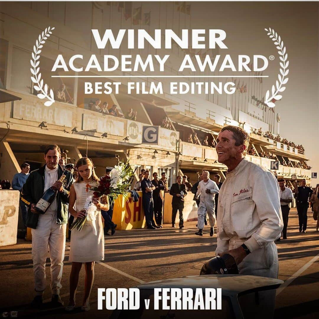 フェドン・パパマイケルのインスタグラム：「#academyawards #fordvferrari #lemans66 #editing #oscarwinner Mike McCusker & Andrew Buckland 🏁🔥‼️」