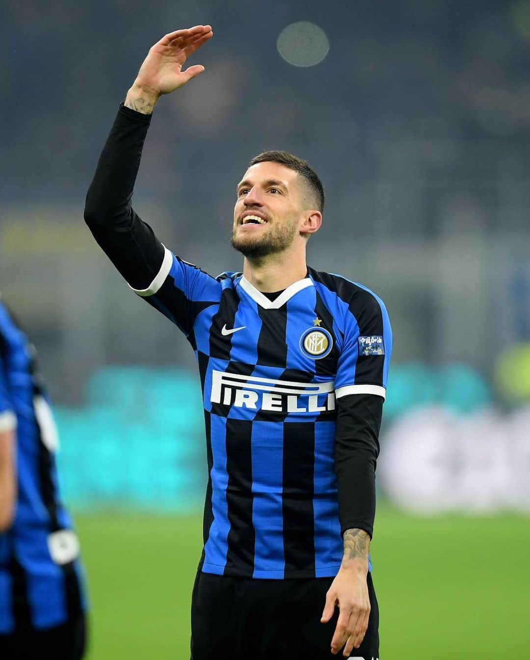 クリスティアーノ・ビラーギのインスタグラム：「Una notte speciale. Il derby è nerazzurro, il derby è nostro ⚫️🔵 #amala #inter #derby #seriea」