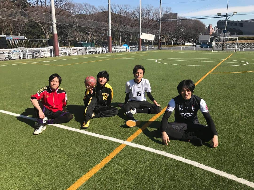 青柳尊哉さんのインスタグラム写真 - (青柳尊哉Instagram)「蹴る⚽️ チーム作れそうだなー #吉岡毅志  #根岸拓哉  #七瀬公  #青柳尊哉」2月10日 14時49分 - takaya_aoyagi