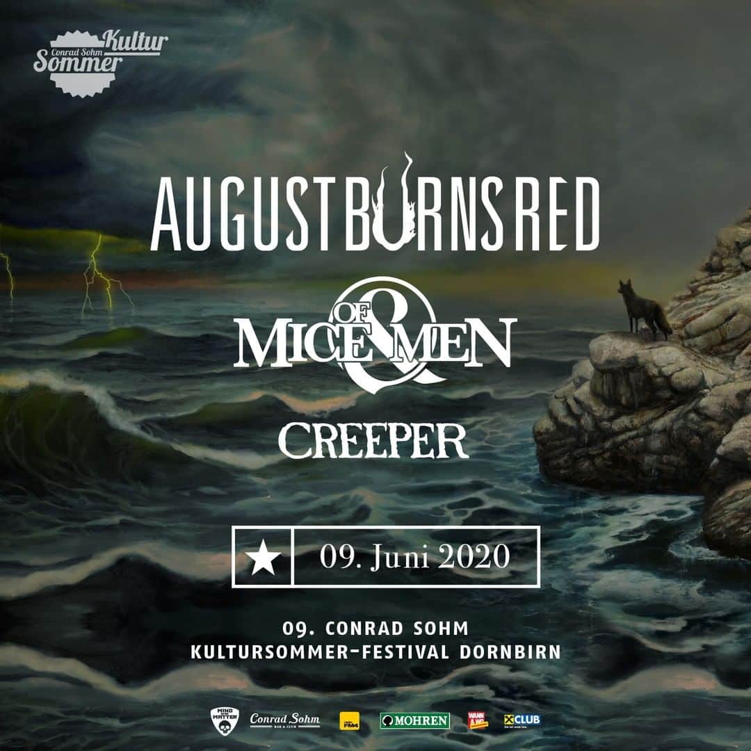 Of Mice & Menのインスタグラム：「Austria!! See you in June with @augustburnsred & @creepercult ! 🔥」