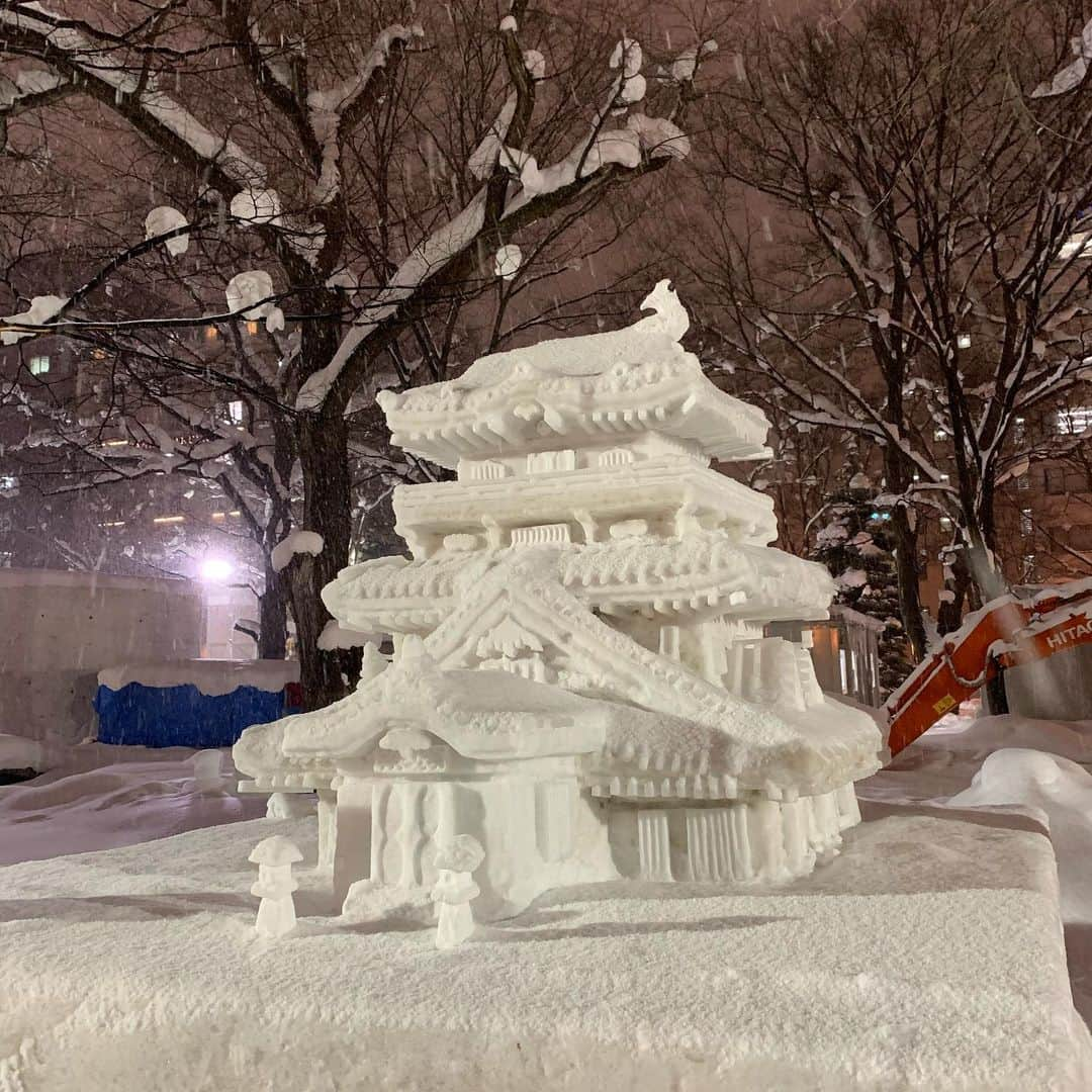 クリストフ・ルメールさんのインスタグラム写真 - (クリストフ・ルメールInstagram)「Amazing snow festival in Sapporo ! #hokkaido #snowman #sapporo#snowfestival #ルメール #oneteam #richie」2月10日 18時39分 - christophelemaire_officiel