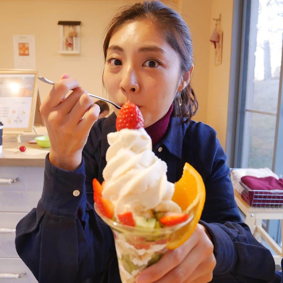 岩本乃蒼さんのインスタグラム写真 - (岩本乃蒼Instagram)「﻿ パフェ作り🍦﻿ #フルーツいっぱいだけど﻿ #コーンフレークでちょっとカサ増し﻿ #もう一段増やそうもんなら動くよ」2月11日 0時18分 - noa_iwamoto