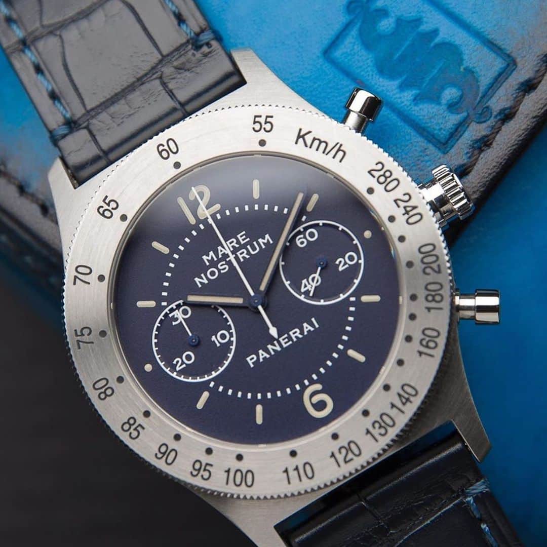 パネライのインスタグラム：「Are you a fan of the Mare Nostrum line from #Panerai? Would you like to see more watches with this case version from the brand. Pic by @alattar_a #paneraicentral」