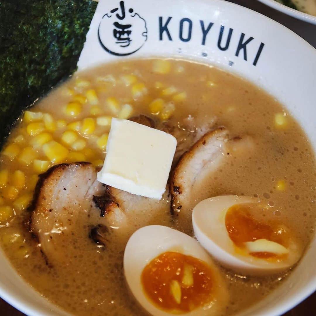 Koyukiさんのインスタグラム写真 - (KoyukiInstagram)「Posted @withregram • @capycupcake 🍜Nothing brings people together like good food🍜 . What did you do this past weekend? We went downtown and tried @koyukiramen and loved it ❤️! Koyuki Ramen specializes in Sapporo style ramen, famed for their miso based broth. Thank you for inviting us! . On the menu: . 🍜 Milky Chicken Ramen - we highly highly recommend this one! It’s a specialty created for Vancouver. With creamy and flavourful soup base, tender chicken, and choice of thick or thin noodles, this is our favourite! I love the addition of the spinach- it’s a very nice touch as it works really well with the milky broth. Baby C asked to have it for lunch and dinner the following day 😆! . 🍜 Butter and Corn Miso Ramen - one of the store’s signatures. It’s very flavourful and a true classic. Love the corn with the creamy miso broth. The charisu meat is tender and that egg is cooked to perfection 😋! . 🍜Okonomiyaki - Japanese pancake - one of our must eats whenever we travel to Japan, so we got to try it here! It was delicious! . We had an amazing meal at Koyuki Ramen @koyukiramen - definitely would recommend this place 🍜😋! Next time I want to try their spicy ramen and their steak! . Watch for a giveaway with them soon 😉! . Koyuki Sapporo Ramen is located at: 795 Jervis Street, Vancouver BC . . . . . #food #nomnom #yummy #foodie #yvreats #604eats #foodblogger #japanesefood #ramen #noodles #foodphotography #lifestyle #foodiesofinstagram #collaboration #tasting #yvrfoodie #myhappyplace #koyukiramen #dailyhivevan」2月11日 6時13分 - koyukikitchen