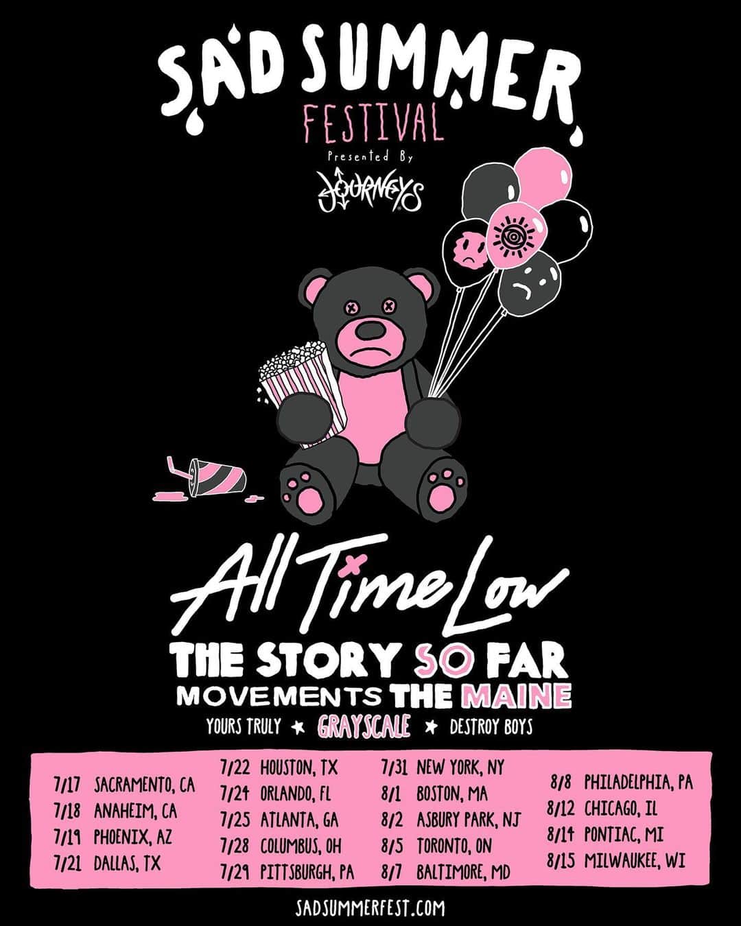 リアン・ドーソンのインスタグラム：「Oh yes people. Come hang and get sad with us this summer. Or happy. Or in between. All are welcome at the @sadsummerfest presented by @journeys. So damn excited! Pre-sale tickets on sale today at 12pm PT/3pm ET. Use the code "sad" - https://www.sadsummerfest.com」