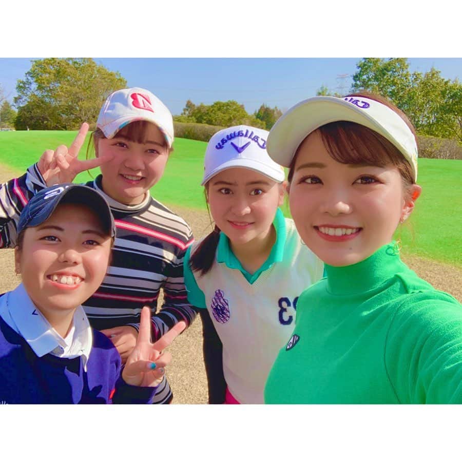 中尾紫乃のインスタグラム：「紅陵のコンペ🏌️‍♀️🏌️‍♀️ やっぱり久々に会うとほんと楽しいなあ〜😇🧡」