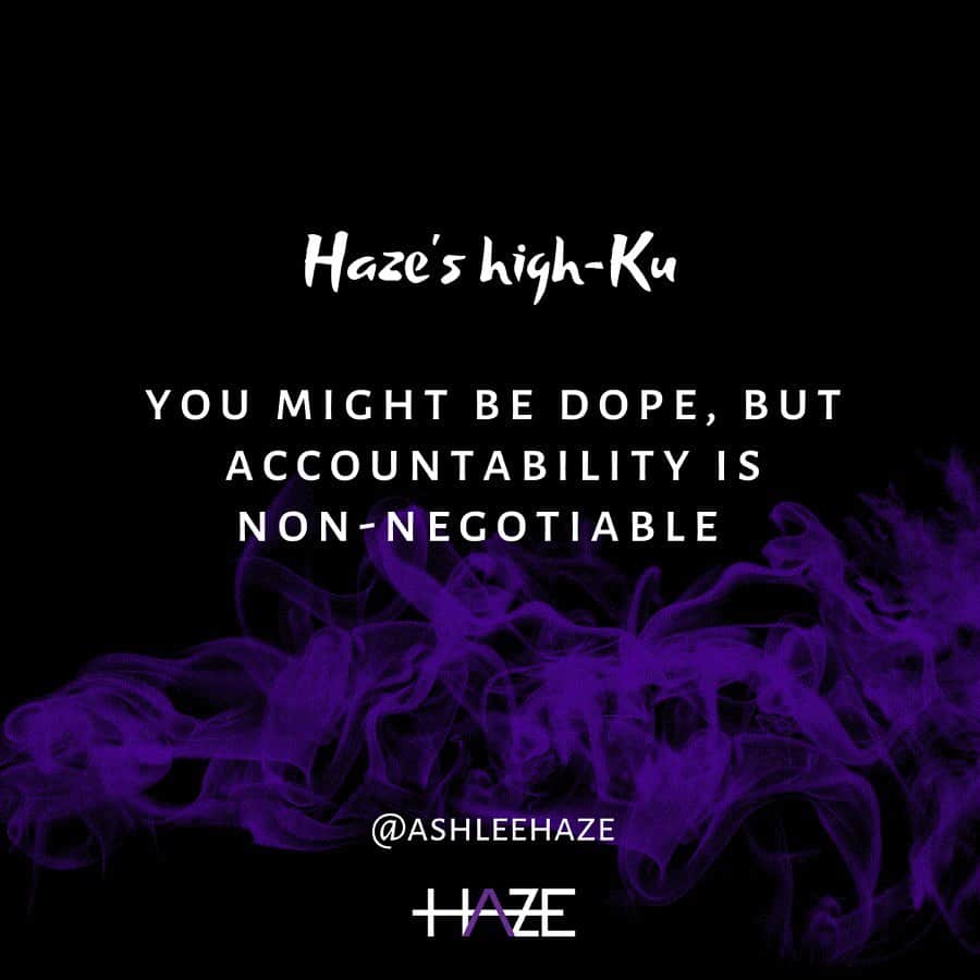 アシュリー・ヘイズさんのインスタグラム写真 - (アシュリー・ヘイズInstagram)「You might be dope, but/ accountability is/ non-negotiable 🎥 @mrlouisstudios  Swipe 👈🏾 #ashleehaze #hazeshighku #poetry #spokenword #spokenwordpoetry #haiku #buttonpoetry」2月11日 9時38分 - ashleehaze