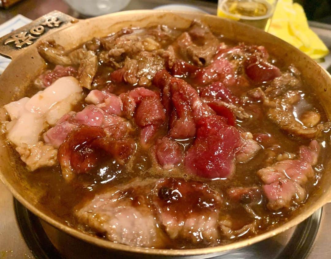 武内裕之のインスタグラム：「I had #sakuranabe with colleagues yesterday night  #dinner #hotpot #nabe #tokyo #japan」