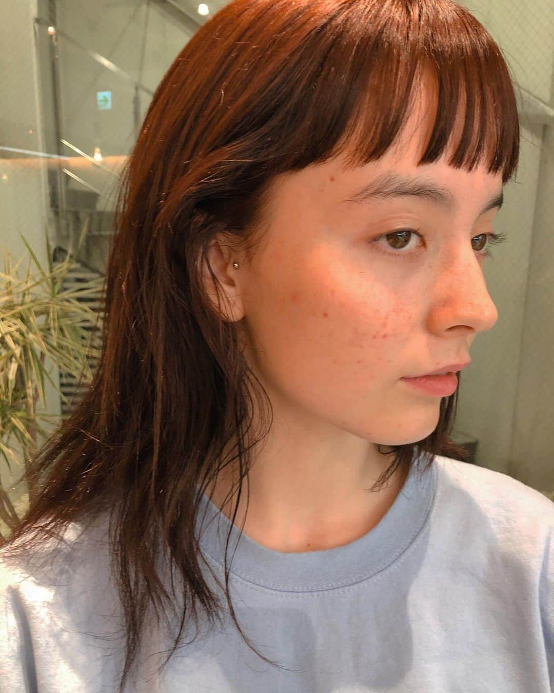 野々口祐子のインスタグラム：「みぃや🧡 @miiyaaaa23  いつもありがとう😊 #nono_hair #syan_tokyo  #オレンジカラー」