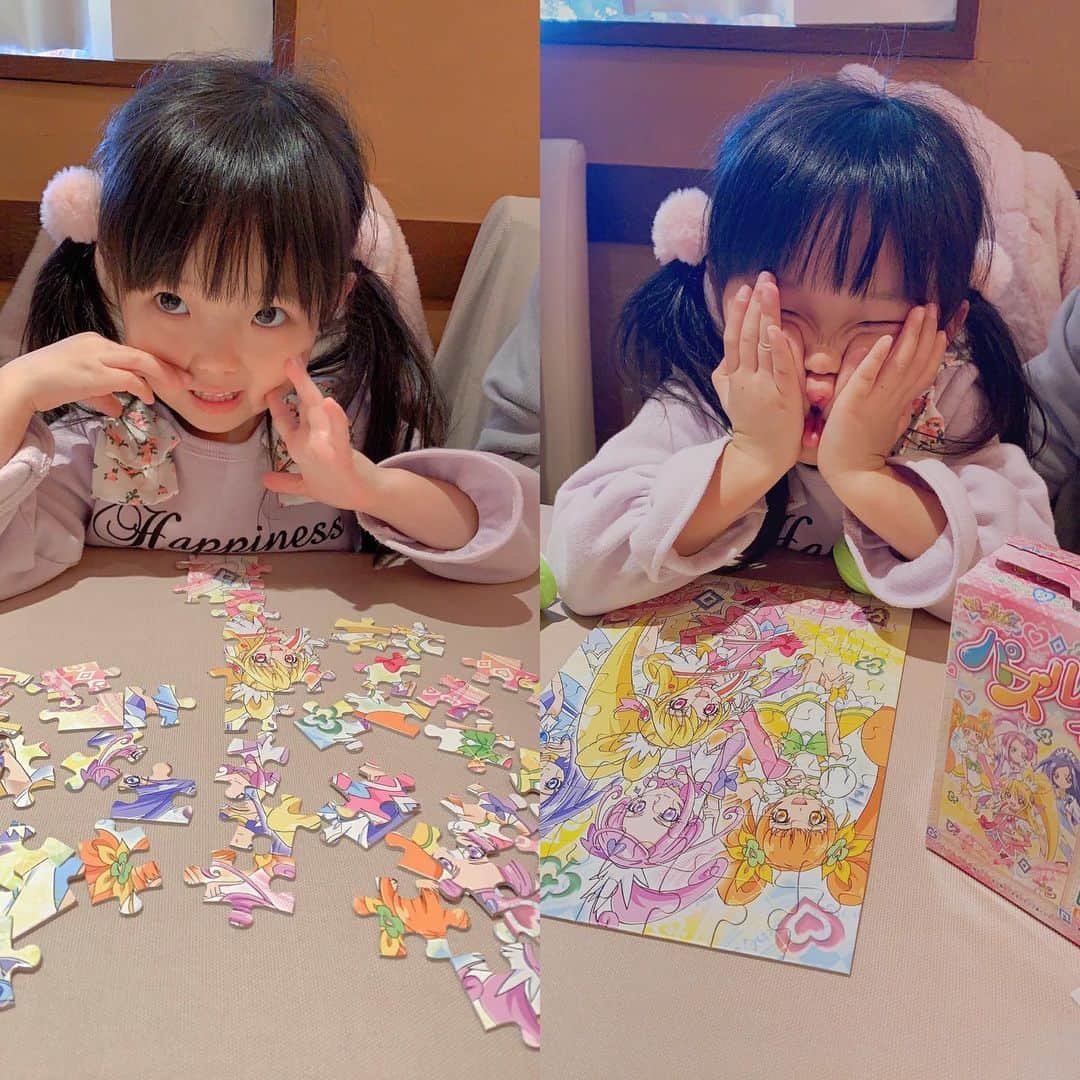 Saaaaayaさんのインスタグラム写真 - (SaaaaayaInstagram)「パズル🧩完成✨ #パズル #ドキドキプリキュア #三姉妹 #三女 #さあやちゃんねる #はれママキッズtv」2月11日 18時41分 - saaaaayachannel