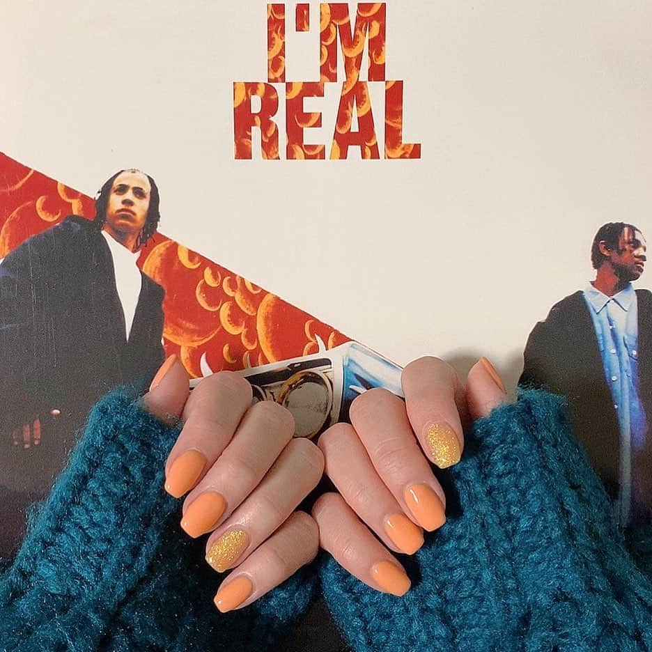 滝口成美のインスタグラム：「2月nail🍊」