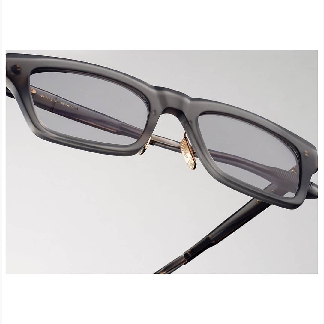 ディタのインスタグラム：「Coming soon. Wasserman introduces Art Deco influences to #DITA’s signature range of bold acetate eyewear, adorning a classic, wearable shape with judiciously crafted titanium details #DITAeyewear #DITAsunglasses」