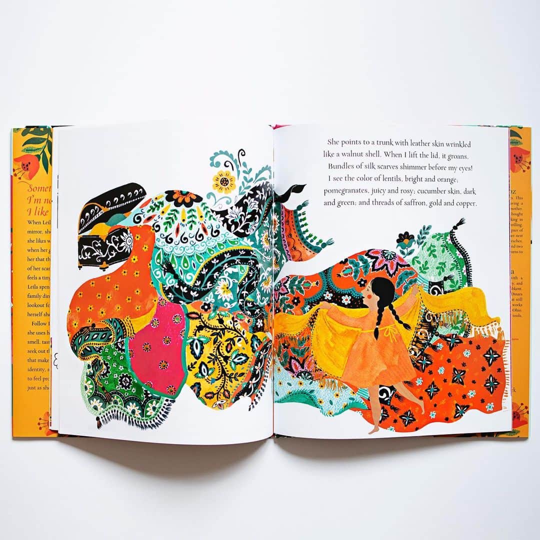 Dinara Mirtalipovaのインスタグラム：「I’m so honored to share that “Leila in Saffron” has been selected by the Choose to Read Ohio (CTRO) Advisory Council as a 2020 Floyd’s Pick Book Award honor book. This book award was established in memory of librarian, educator, and children’s literature champion Floyd Dickman. The CTRO Advisory Council awards Floyd’s Pick annually to an outstanding title in children’s literature by an Ohio author or illustrator and I feel increasingly humble and honored about this recognition! Written by Rukhsanna Guidroz, and illustrated by yours truly 😊  #leilainsaffron #simonandschuster #littlesimonbooks #salaamreads」