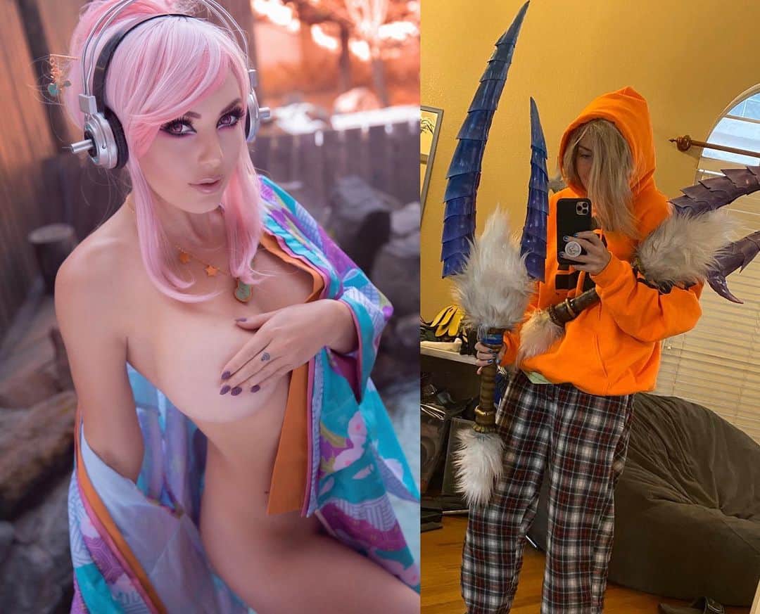 Jessica Nigriさんのインスタグラム写真 - (Jessica NigriInstagram)「Another edition of, What you think Dating a Cosplayer is like VS. REALITY.  Sweatpants and hoodies 95% of the time YA’LL!」2月12日 7時07分 - jessicanigri