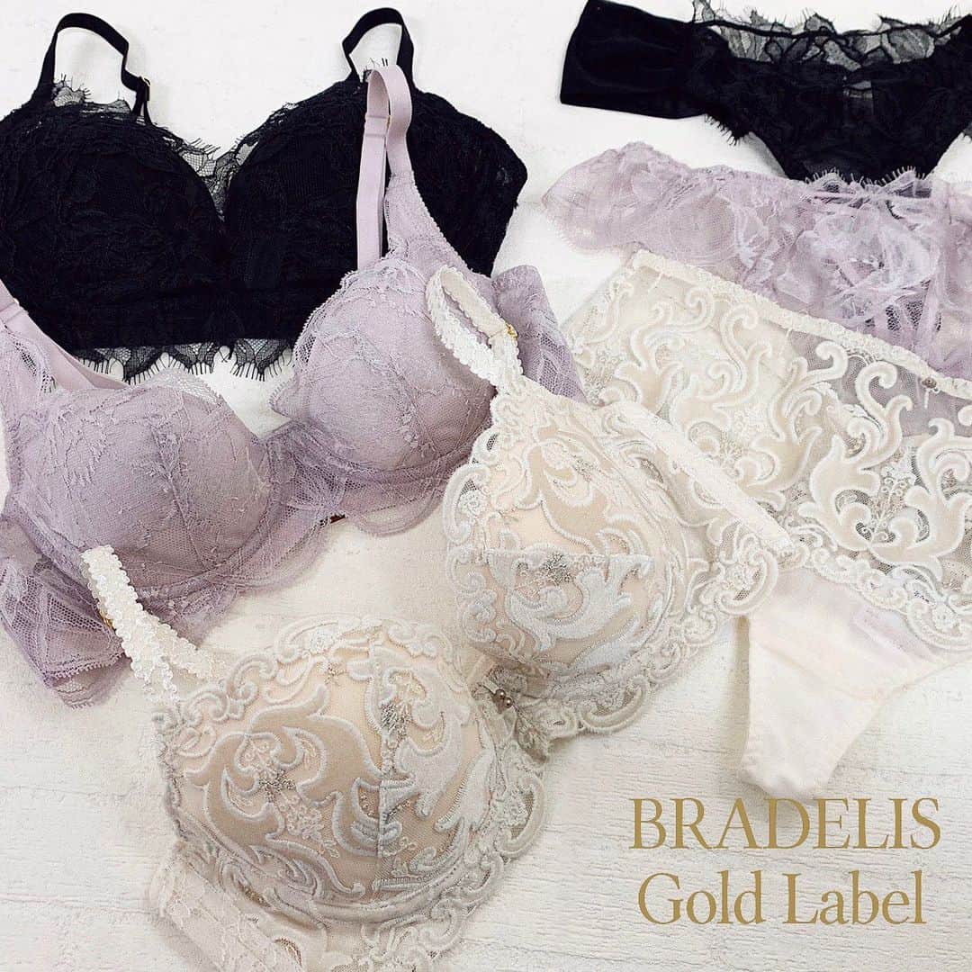 BradelisNewYork/ブラデリスニューヨークのインスタグラム：「. いつもより美意識が上がるバレンタインウィーク💕  髪もネイルも整えて、最新のお洋服を準備しても 下着はいつもと同じ…なんてもったいない！  普段使いには手の届かないハイエンドコレクションも、 特別な日の為に準備しておいて💐  BRADELIS Gold Labelは、他にはないような豊かな装飾と、ナチュラルなつけ心地でも叶うバストメイクが 美しさとリラックス感を求めるあなたにピッタリ✨  ぜひ一度、お試しください。 . . . 下から、 Masquerade Bra＆Thong Mirage　Bra＆Thong Ambitious Bralette＆Thong 《すべてBRADELIS Gold Label 》 . . . #bradelis #bradelisgoldlabel #ブラデリス#ブラデリスゴールドレーベル」