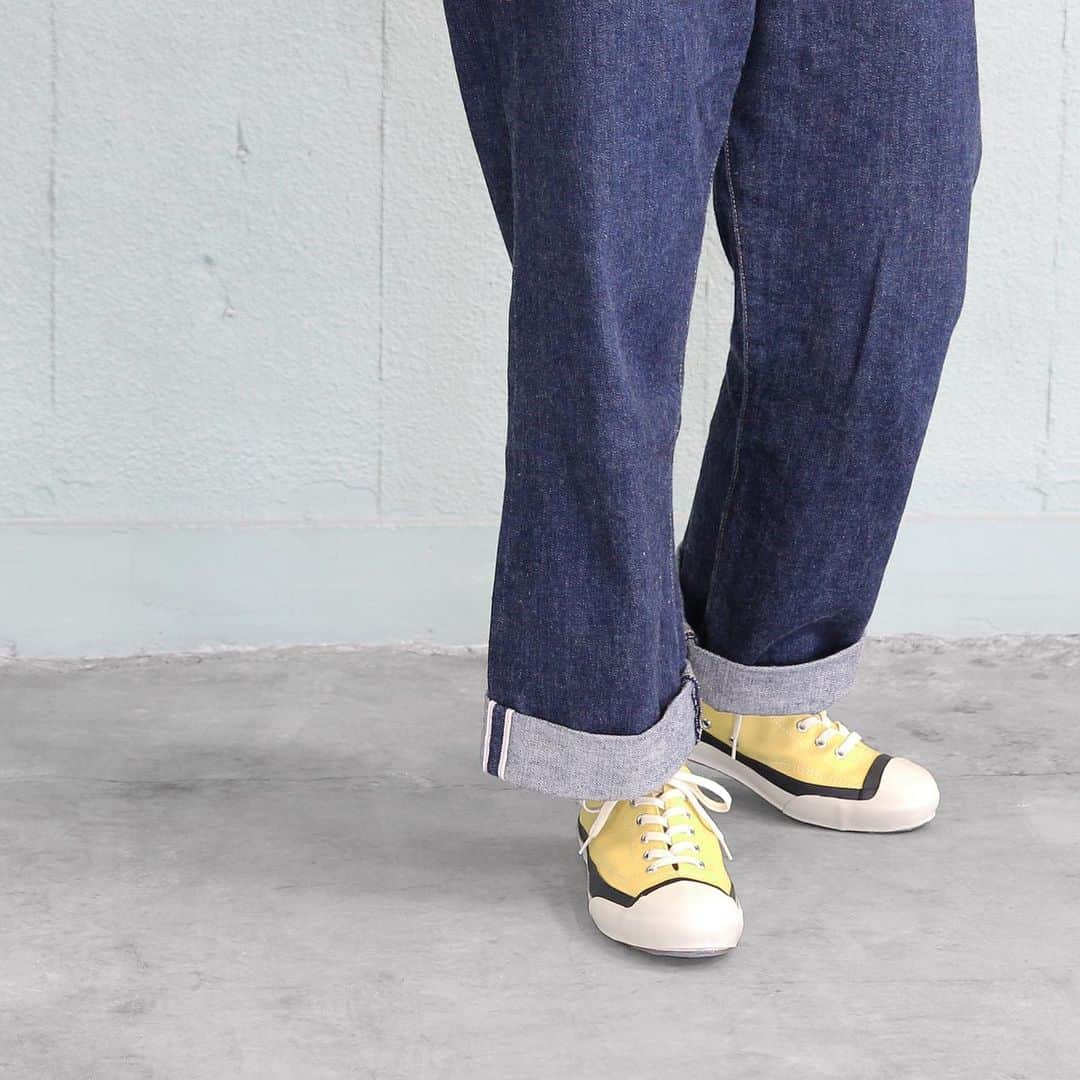 MOONSTARのインスタグラム：「GYM COURT / YELLOW  #moonstarshoes #finevulcanized #gymcourt #madeinkurume」