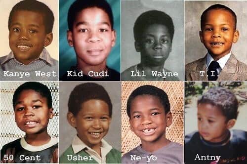 アントニーのインスタグラム：「レジェンドラッパー達の幼少時代のお写真。  #HIPHOP」