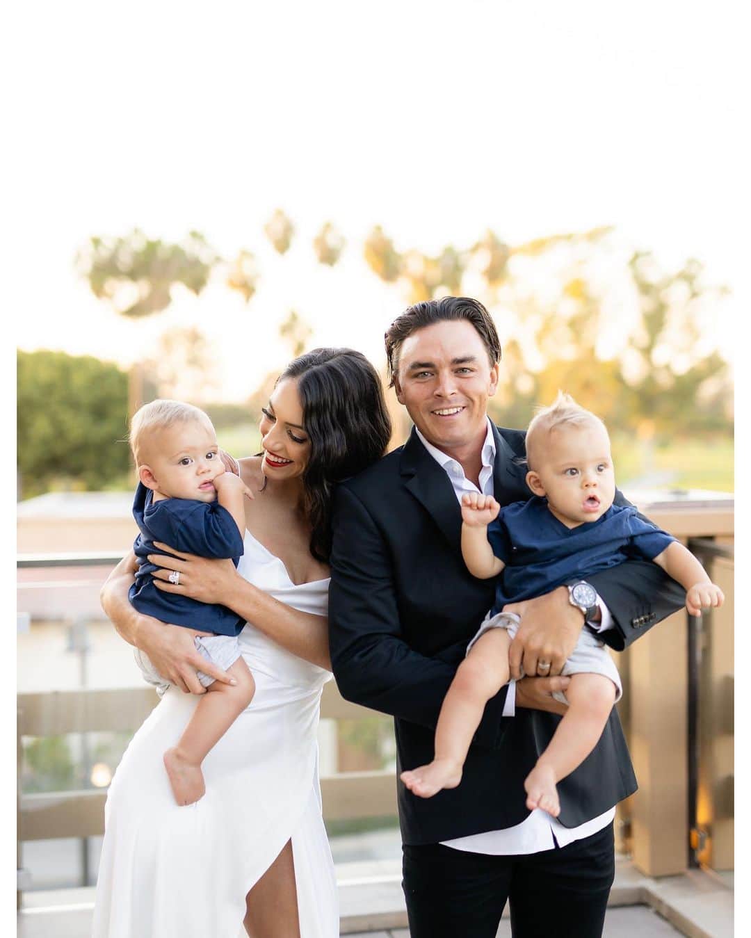 リッキー・ファウラーのインスタグラム：「Happy first birthday to our nephews Maze and Ty!!」