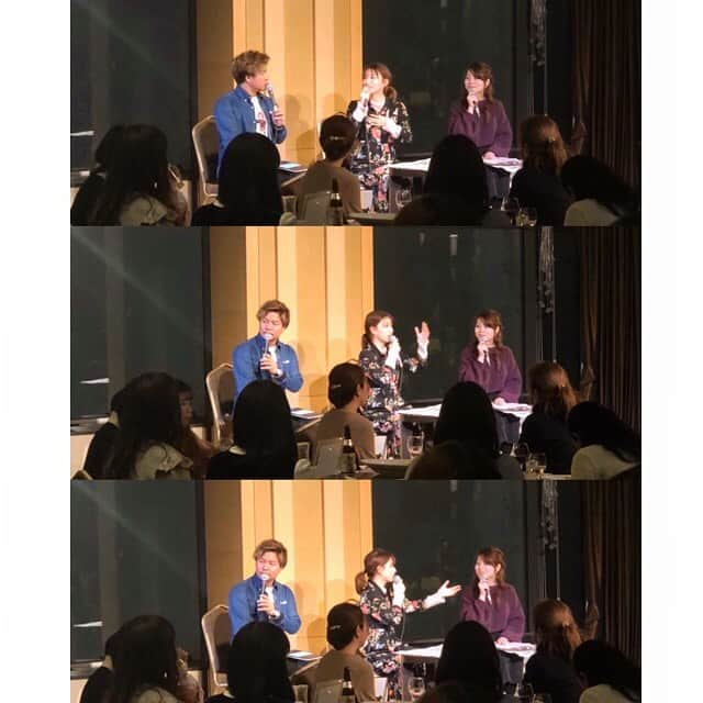 伊藤沙菜さんのインスタグラム写真 - (伊藤沙菜Instagram)「・ FM NORTH WAVE × City life  セントレア道民割presents 『Chube Ladies Night 2020 』in 日航ホテル✨ @centrairairport  @sapporocitylife  @northwave825  #セントレア道民割　#セントレア公式応援サポーター ㅤㅤㅤㅤㅤㅤㅤㅤㅤㅤㅤㅤㅤ セントレア公式応援サポーターとして ゲストインさせていただきました✈️💜 ㅤㅤㅤㅤㅤㅤㅤㅤㅤㅤㅤㅤㅤ 70名の素敵な女性を目の前に 中部のおすすめスポットなどを 45分間たっぷりとご紹介させていただきました💁🏻‍♀️ ㅤㅤㅤㅤㅤㅤㅤㅤㅤㅤㅤㅤㅤ MCのヤマタさんハイジさん ありがとうございました😆✨ ㅤㅤㅤㅤㅤㅤㅤㅤㅤㅤㅤㅤㅤ 好きな気持ちが溢れすぎて 手ぶりがとんでもねぇーいことに なってたで🤗笑う ㅤㅤㅤㅤㅤㅤㅤㅤㅤㅤㅤㅤㅤ 中部に行きたくなりました🥰と 来てくれた方が言ってくださったので 一緒に行こうね🥰って 同じ空間で何人かにナンパしておきました🤗笑う ㅤㅤㅤㅤㅤㅤㅤㅤㅤㅤㅤㅤㅤ 素晴らしい景色のロケーションの中 日航ホテルのシェフが作る名古屋メシや 徳川家康と服部半蔵忍者隊のパフォーマンスを 楽しみながら中部一色の夜になった☺️ ㅤㅤㅤㅤㅤㅤㅤㅤㅤㅤㅤㅤㅤ これからも中部の魅力を北海道のみなさんに 伝えていきたい🙆🏻‍♀️🙆🏻‍♀️🙆🏻‍♀️ ㅤㅤㅤㅤㅤㅤㅤㅤㅤㅤㅤㅤㅤ 来てくれたみなさんありがとうございました🙇🏼‍♀️🙇🏼‍♀️💓 #この日もたくさんの方が会いに来てくれて #お話もできて #ほんっと嬉しかった #会える機会たくさん作りたい #なぜならあたしが元気をもらえるから #普通逆だろ　#笑う」2月13日 0時17分 - 37room_official