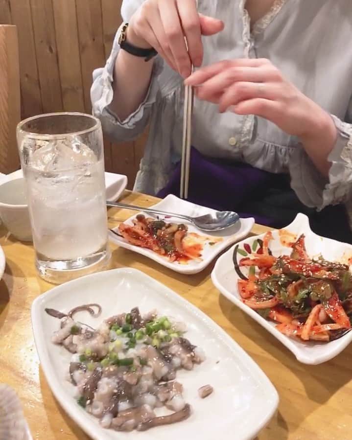 佐々木萌のインスタグラム：「定期 #釜山料理」