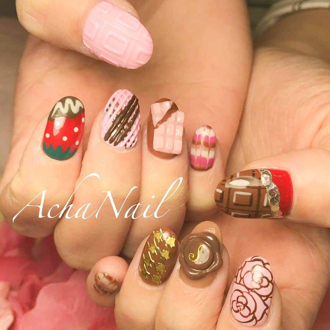 Achanailさんのインスタグラム写真 Achanailinstagram チョコレートネイル Ameblo Jp Acha Nail Entry Html ネイル ジェルネイル フィルイン フィルイン導入サロン 南池袋 池袋 池袋ネイルサロン ネイルデザイン