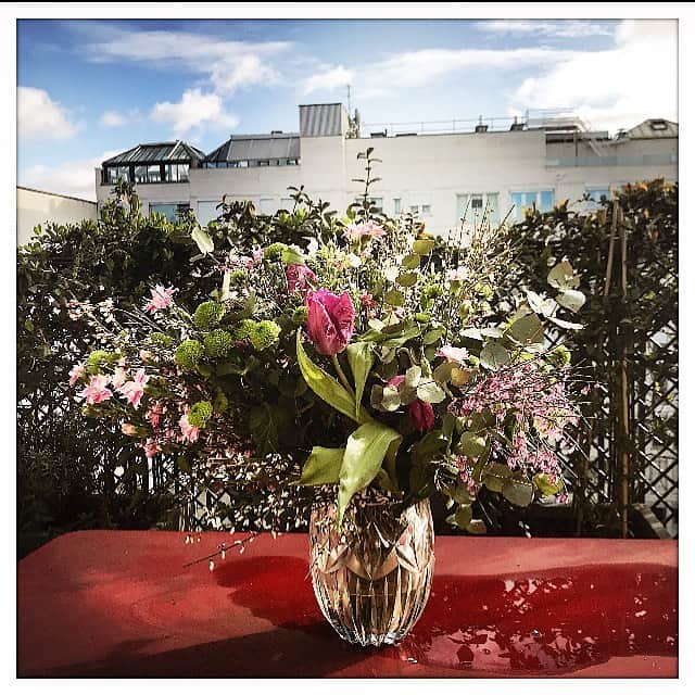 エマニュエル・ベアールのインスタグラム：「Pic of the day ☀️#goodvibes  #homesweethome  #beautiful  #paris ........」