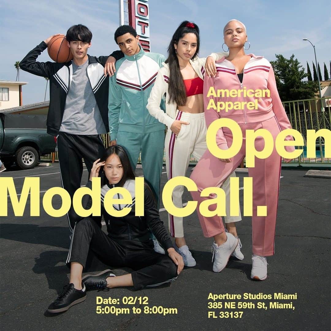 American Apparelさんのインスタグラム写真 - (American ApparelInstagram)「Last Call! We have some additional slots for authentic, diverse, unique people for our photoshoot! Open Casting Call from 5:00pm to 8:00pm TODAY. Don’t miss out! See you soon. ⠀⠀⠀⠀⠀⠀⠀⠀⠀⠀⠀⠀ ⠀⠀⠀⠀⠀⠀⠀⠀⠀⠀⠀⠀ ⠀⠀⠀⠀⠀⠀⠀⠀⠀⠀⠀⠀ ⠀⠀⠀⠀⠀⠀⠀⠀⠀⠀⠀⠀ ⠀⠀⠀⠀⠀⠀⠀⠀⠀⠀⠀⠀ “Open to all persons 16 and older.  Anyone under 18 must be accompanied by guardian. Participation does not guarantee selection.”」2月13日 1時51分 - americanapparel