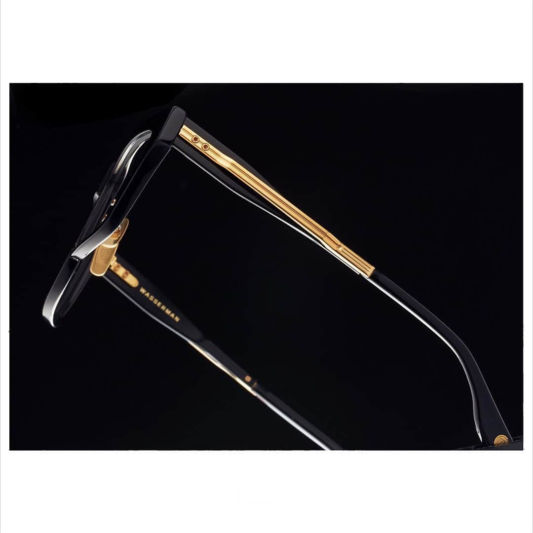 ディタのインスタグラム：「Coming soon. The chamfered edging along Wasserman’s acetate front frame evokes the heroic proportions Art Deco structures and sculpture, introducing a touchstone that recurs throughout the new #DITA collection. #DITAeyewear #DITAsunglasses」