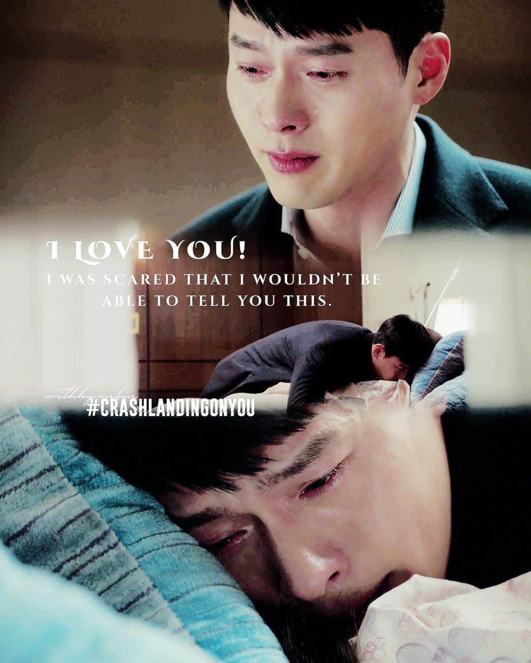 ヒョンビンのインスタグラム：「😭 —— #crashlandingonyou #사랑의불시착 #hyunbin #현빈 #ヒョンビン #玄彬」