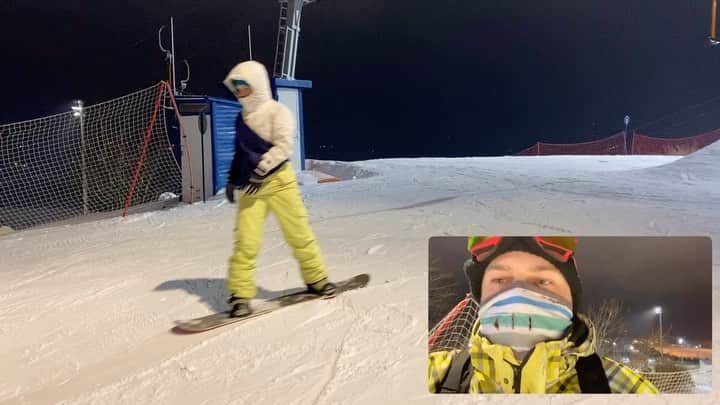 ニキータ・ボチュコフのインスタグラム：「Сезон открыт 🏂✅ #сноуборд #snowboard #snowboarding #snow」