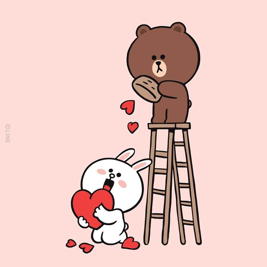 LINE FRIENDSさんのインスタグラム写真 - (LINE FRIENDSInstagram)「Showers of love. 💕 ⠀ #Present #Valentines #Love #BROWN #CONY #LINEFRIENDS」2月13日 15時00分 - linefriends