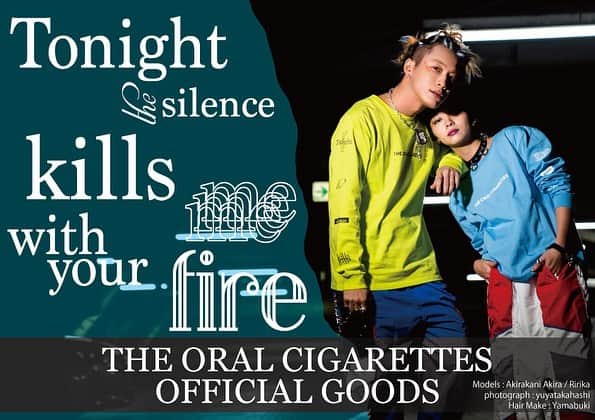 THE ORAL CIGARETTES のインスタグラム：「来週から始まる、COUPLING TOUR「Tonight the silence kills me with your fire」販売グッズを公開しました！  #オーラル_fire」
