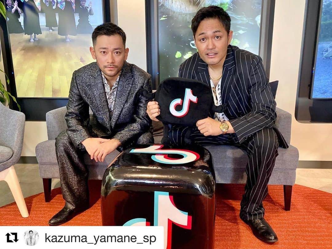 のインスタグラム：「#Repost @kazuma_yamane_sp with @get_repost ・・・ 運営さんに物申してきた‼️ @tiktok_japan さんに伝えたい気持ちを面と向かって言って来ましたw それはさておき…今後の展開が楽しみです。 @abe_ryohei_ #純悪 #TikTok @kazuma_yamane_sp」