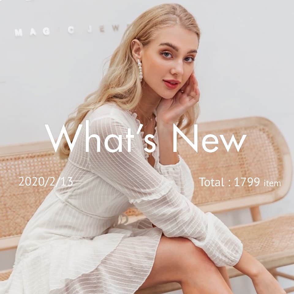 coordinateshopのインスタグラム：「【2/13 新作公開！1799 item】そろそろ春の支度🌸一枚で高見えワンピ＆ラグジュアリー系ブラウス登場  Simpleeフリルトリムベルトレイヤードヘムドレス 7,670円」