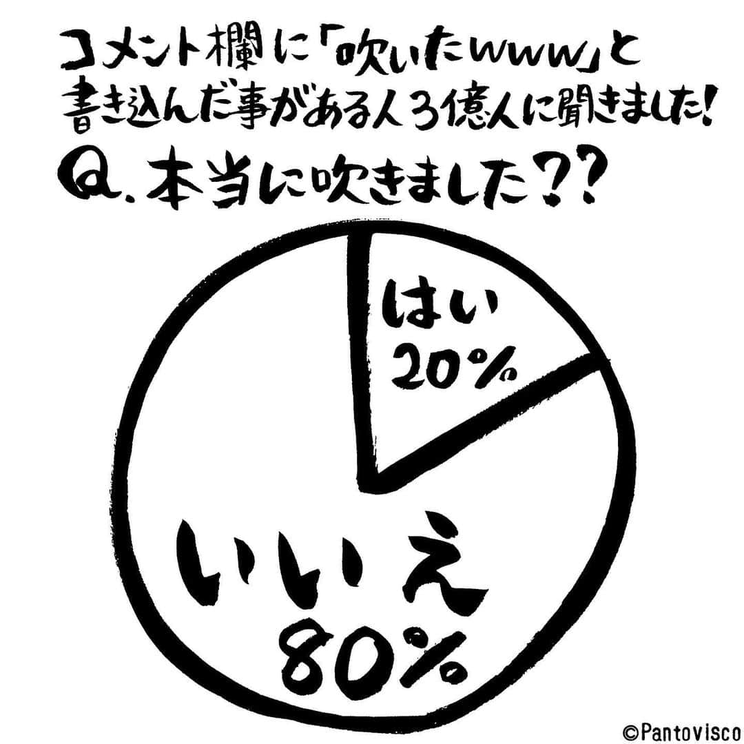 pantoviscoさんのインスタグラム写真 - (pantoviscoInstagram)「『吹いたwww』 #多分冷静な顔してる #勝手にアンケート」2月13日 20時49分 - pantovisco