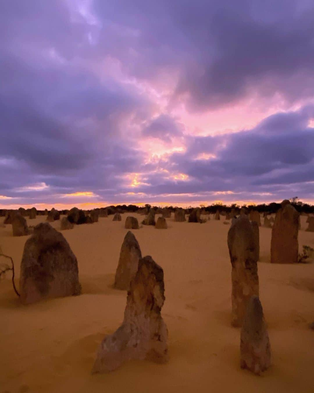 山中美智子さんのインスタグラム写真 - (山中美智子Instagram)「The Pinnacles Desert 🤎  パースから3時間かかるんだけど、幻想的な景色を見る事が出来ます👏🏽 砂漠に大きな縦長の岩がゴロゴロあるの🤎 しかもとても広い範囲に！！ 不思議だなぁ👀」2月13日 22時29分 - alexiastam1988