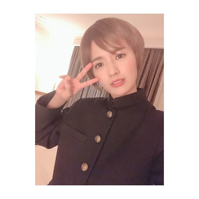 向井藍のインスタグラム：「久しぶりのショートちゃん。  #向井藍 #ショートヘア #shorthair」